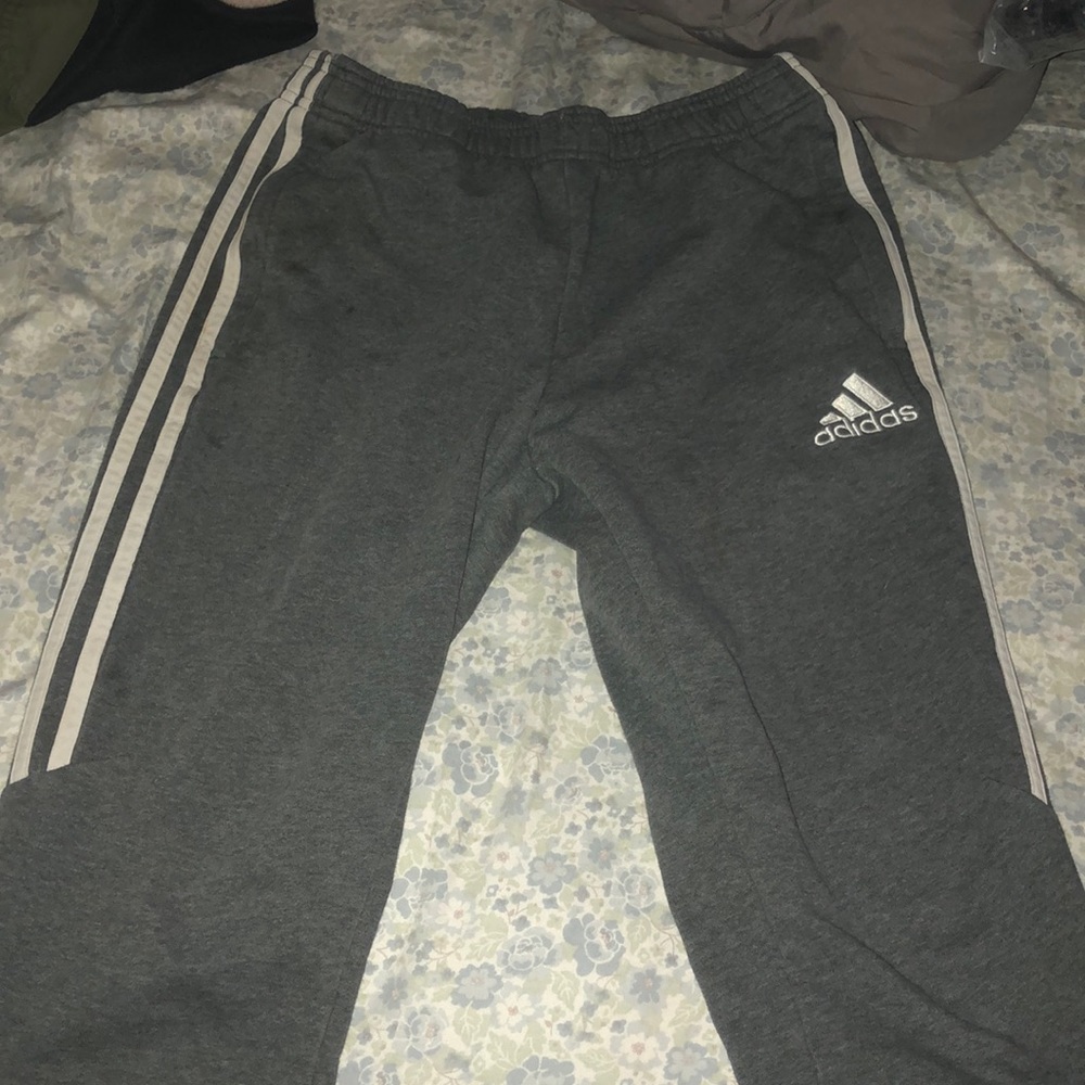 Grey adidas sweats